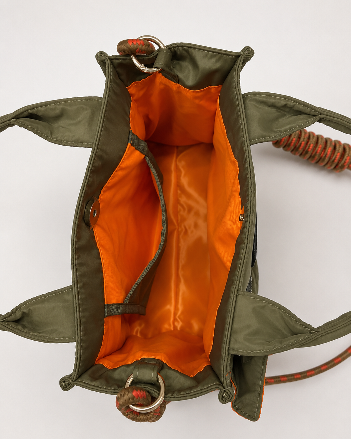 Mini frill tote bag <KHAKI> /RISLEY