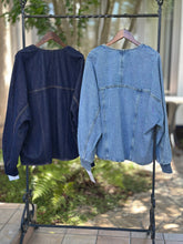 画像をギャラリービューアに読み込む, 袖リブノーカラーデニムジャケット / PASSIONE