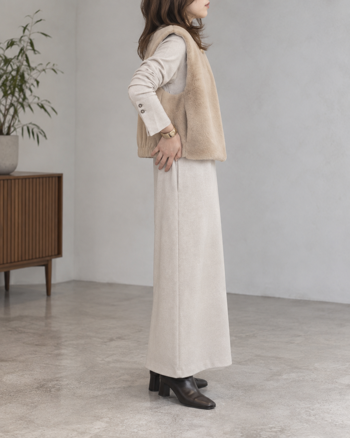 FAKEFUR DOCKING VEST / CHIGNON