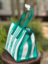 画像をギャラリービューアに読み込む, STRIPE KNIT HAND BAG-M-/ ストライプニットハンドバッグ-M-

