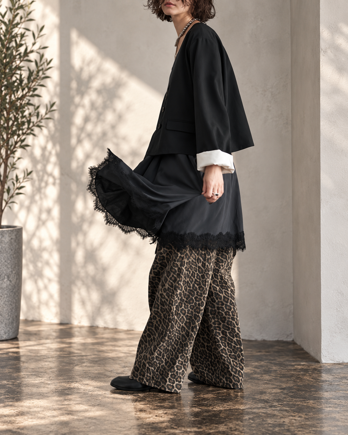 WASHED LEOPARD チノPT / CHIGNON