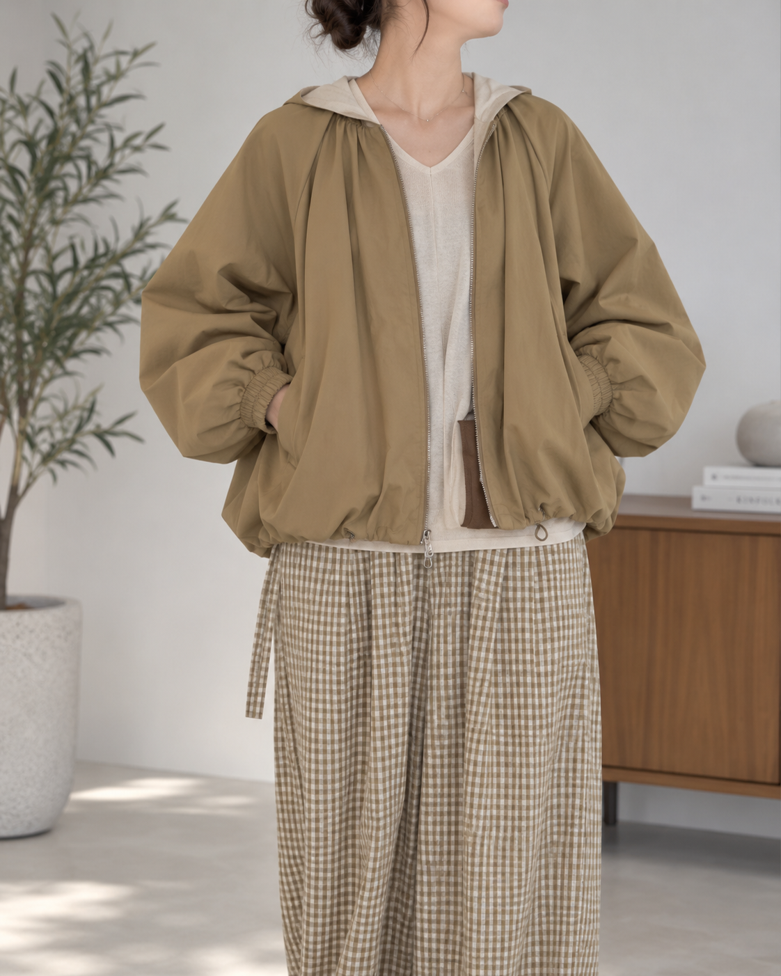TWILL BALLOON BLOUSON / CHIGNON