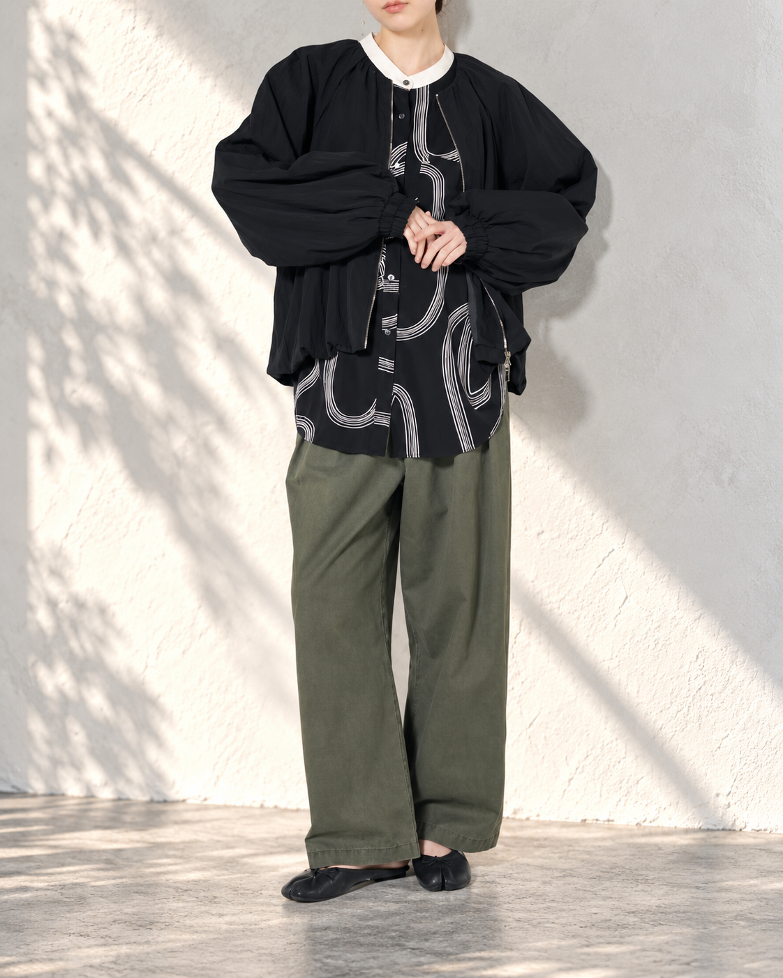 TWILL BALLOON BLOUSON / CHIGNON