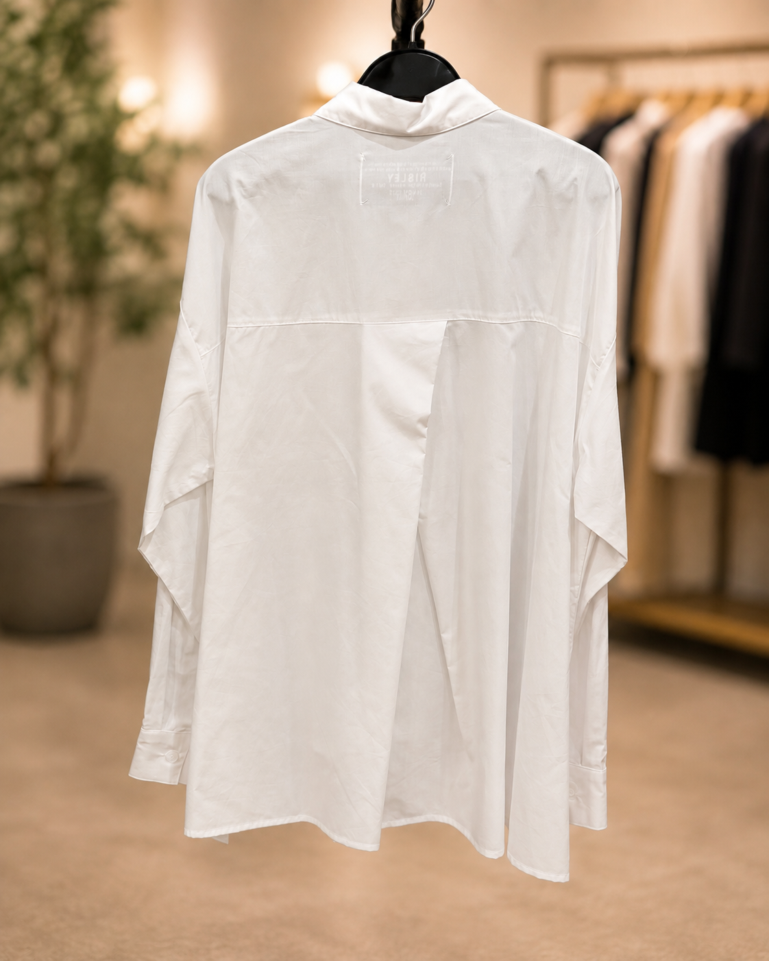 Back long print shirt/ RISLEY
