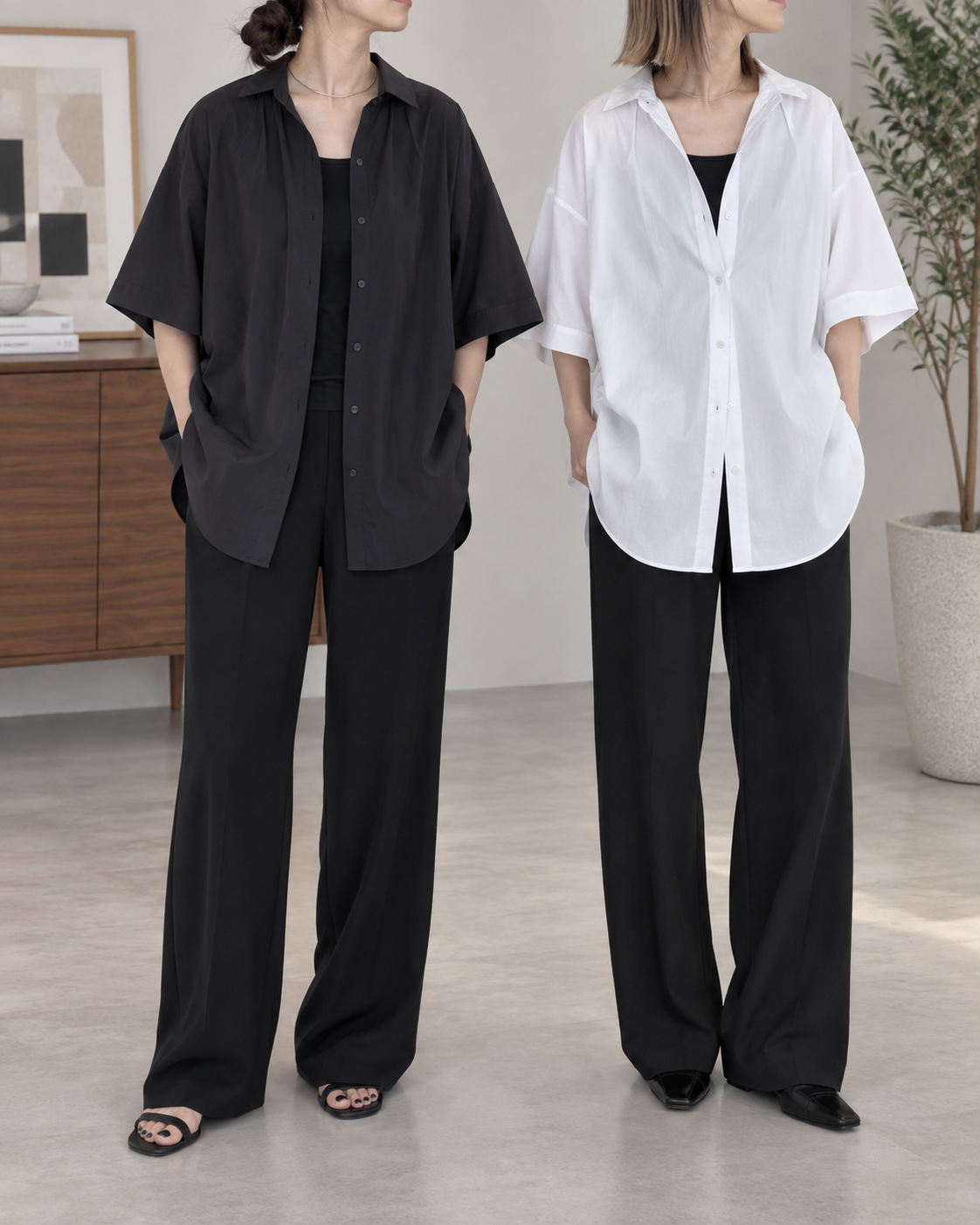 ROUND FORM SHIRT / YENN