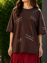 画像をギャラリービューアに読み込む, 【360度こなれる】 マルチグラフィックフレアTシャツ/ Praia
