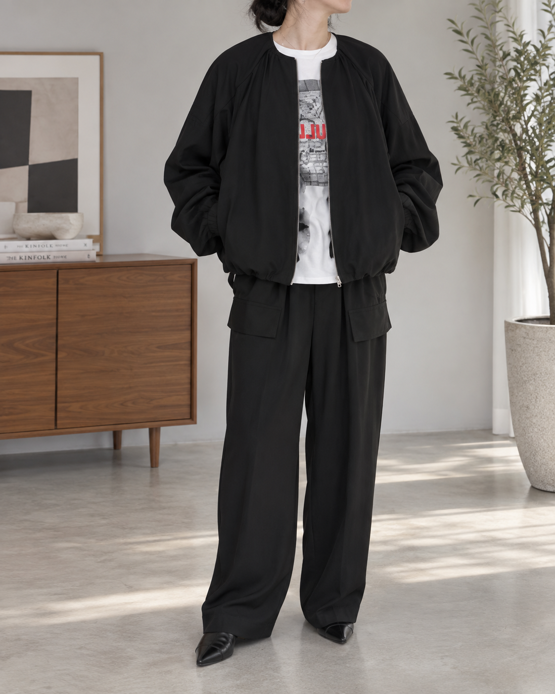 TWILL BALLOON BLOUSON / CHIGNON