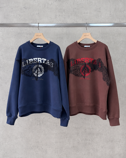 collage lace sweat tops/ TORANOI