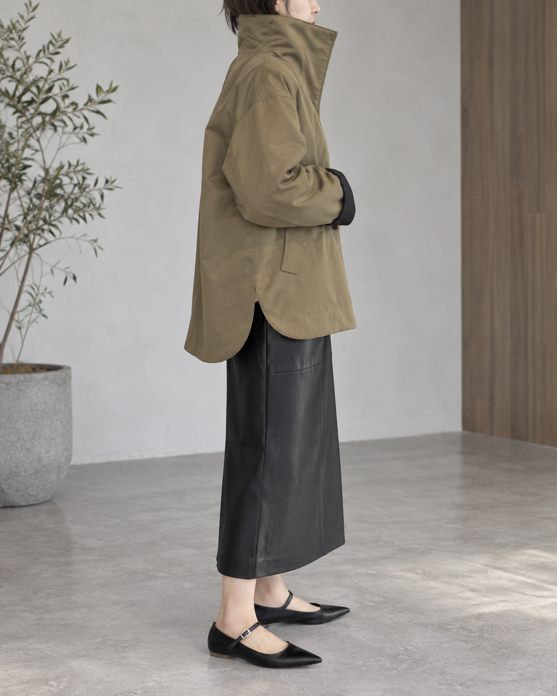 STAND BIG COLLAR BLOUSON / CHIGNON