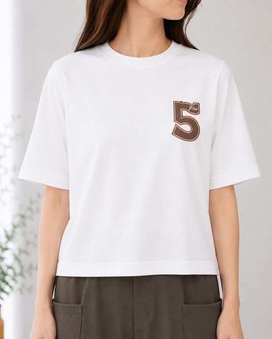 ナンバーワッペン・シルケットTシャツ/ Praia
