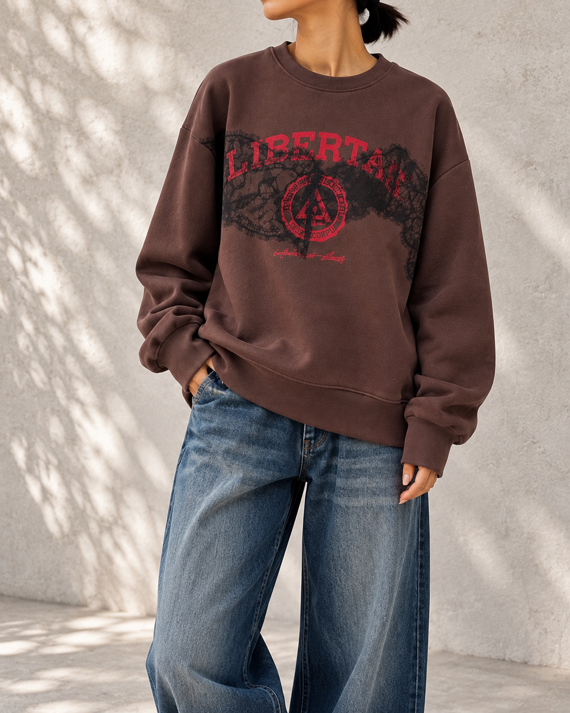 COLLEGE LACE SWEAT TOPS/ TORANOI.