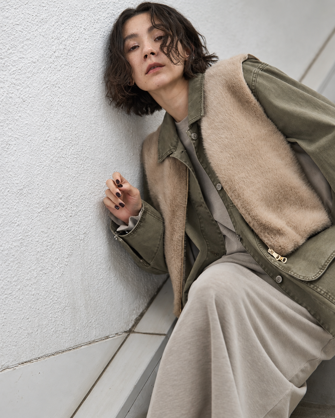 FAKEFUR DOCKING VEST / CHIGNON