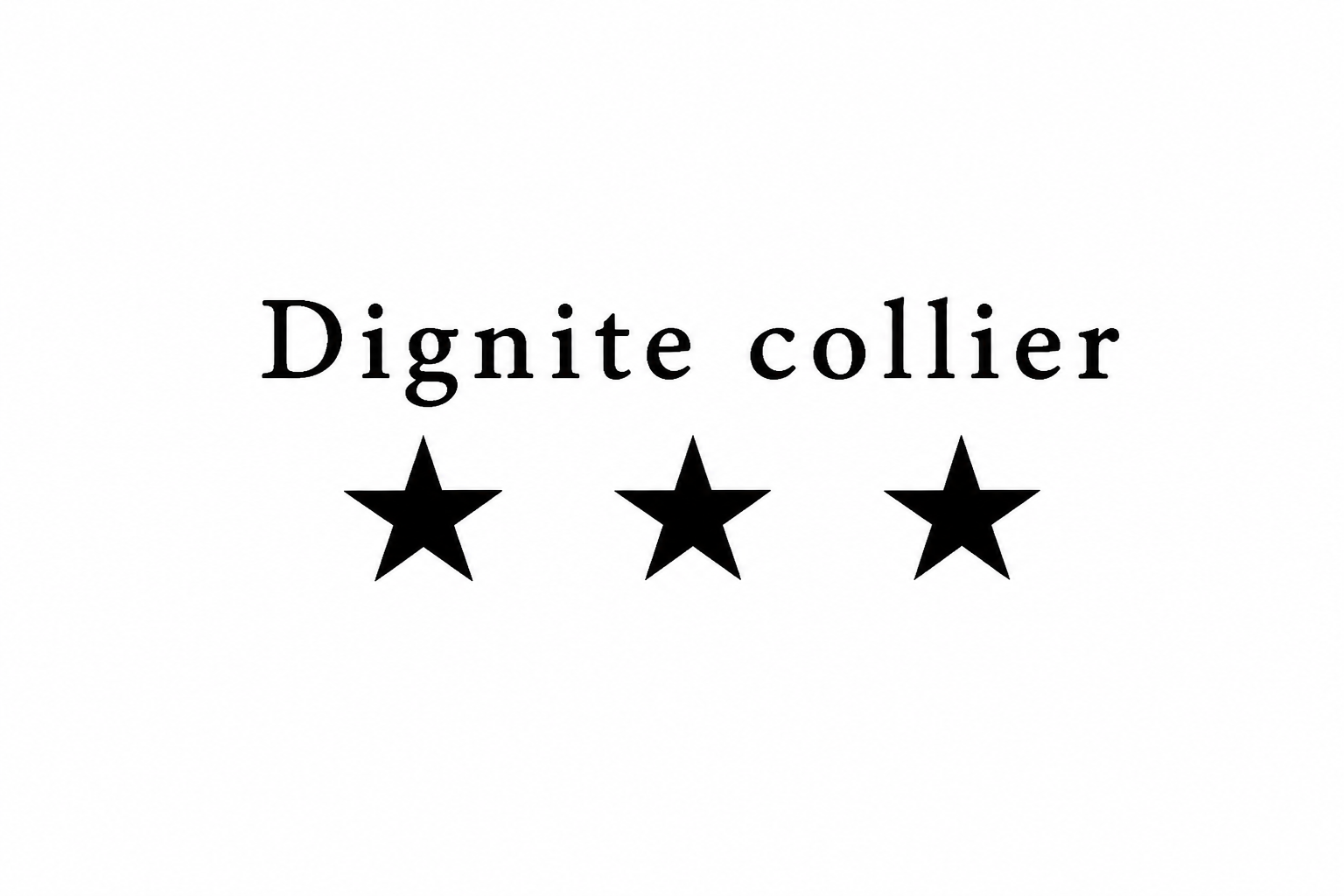 Dignite collier