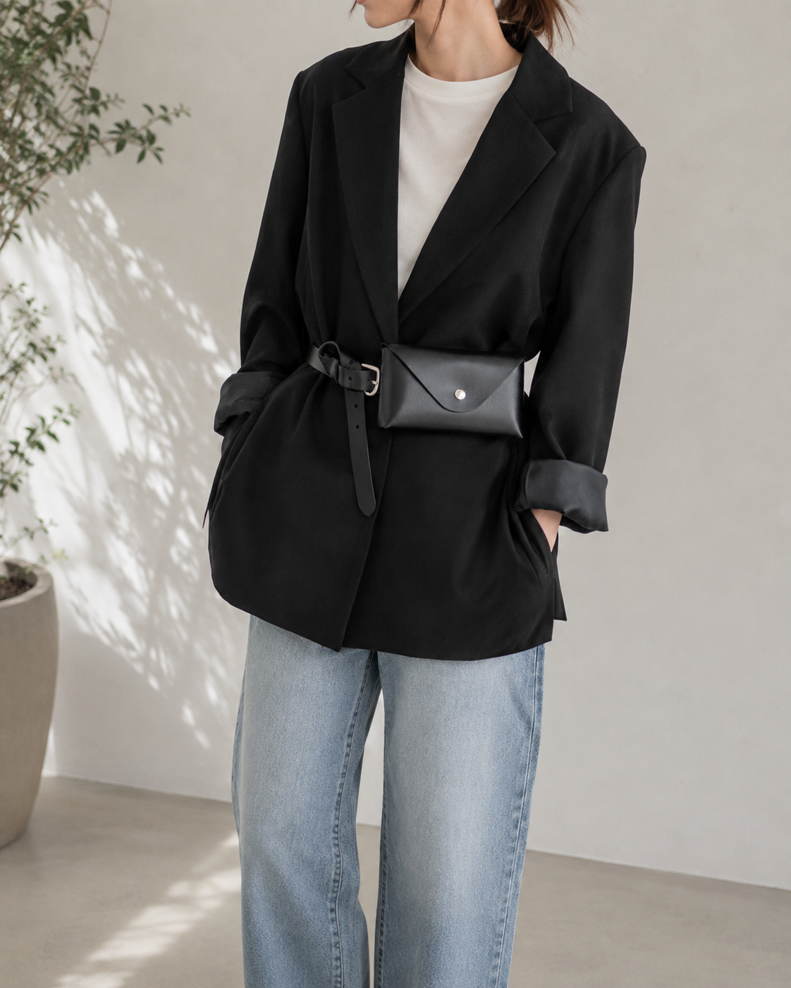 Leather belt Bag / hwyl